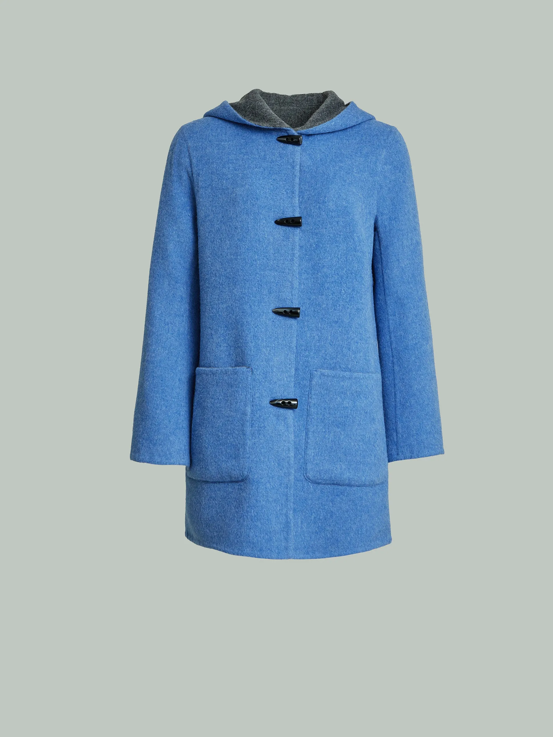 Alaia Coat Baby Alpaca Color Blue