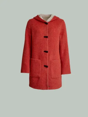 Alaia Coat Baby Alpaca Color Orange