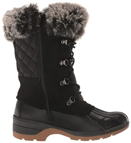 Avenue womens Avenue Plus Size Gwenn Cold Weather Fashion Boot, Black, 7 Wide US