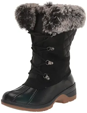 Avenue womens Avenue Plus Size Gwenn Cold Weather Fashion Boot, Black, 7 Wide US