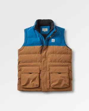 Baltic Recycled Insulated Vest - Toffee/Blue Steel