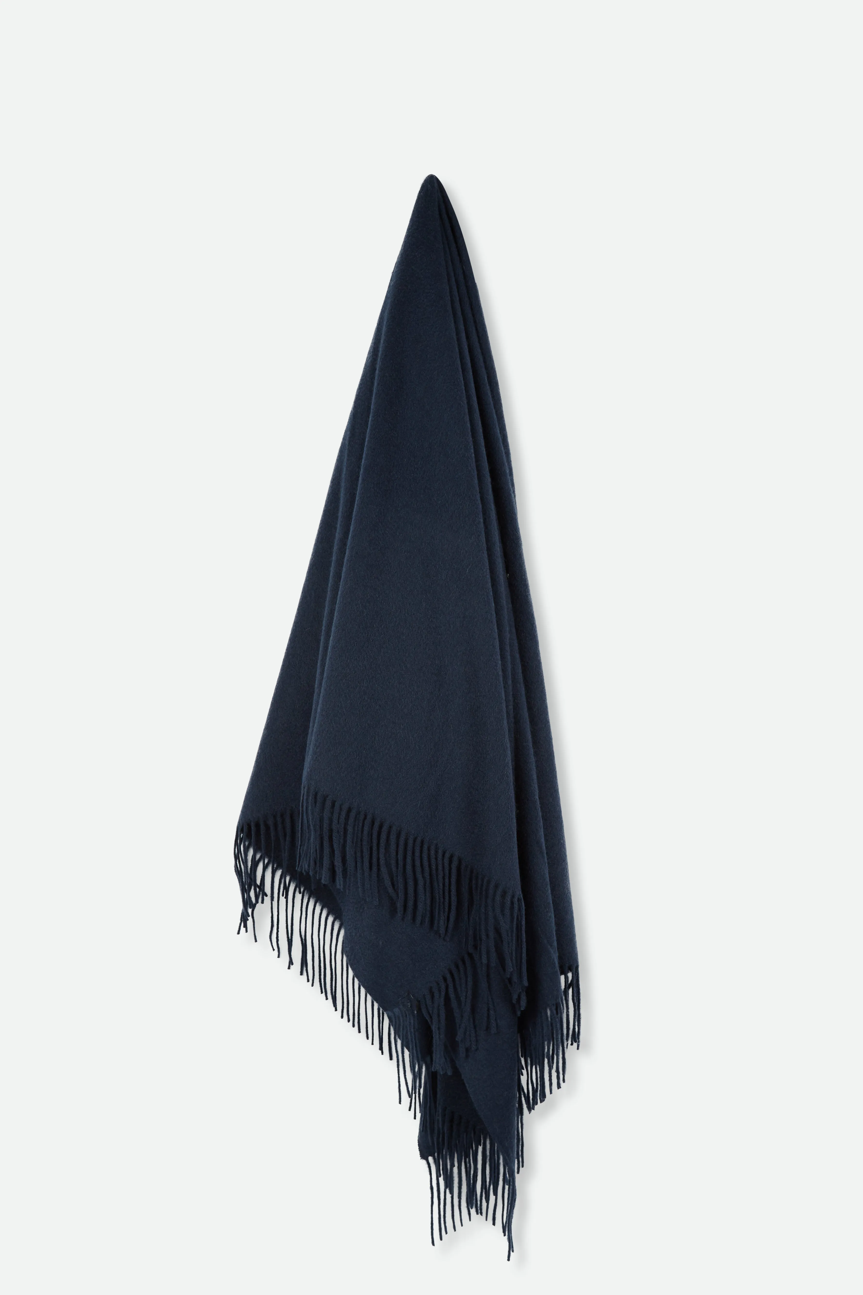 BASILIO BLANKET FRINGED WRAP IN PURE CASHMERE