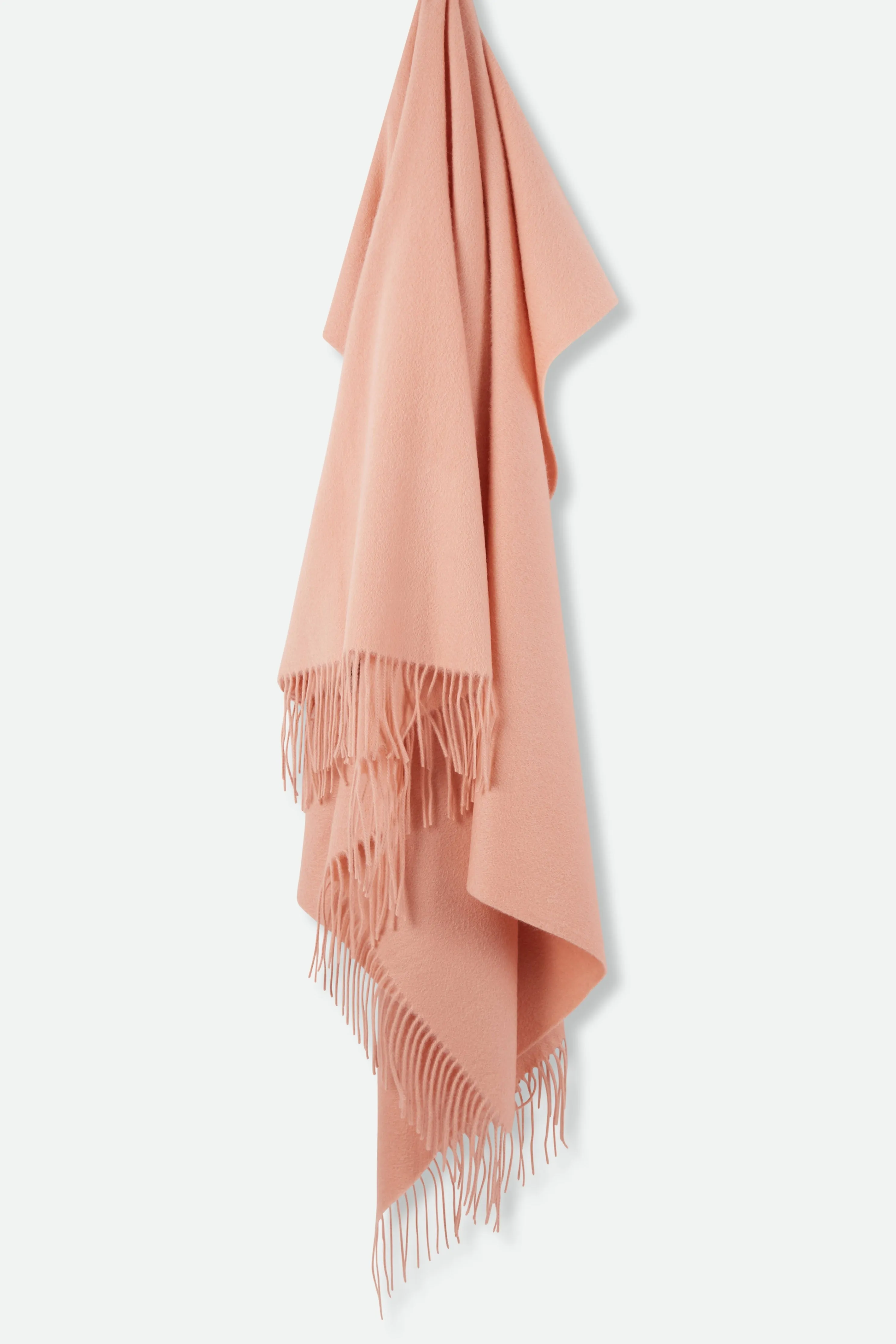 BASILIO BLANKET FRINGED WRAP IN PURE CASHMERE