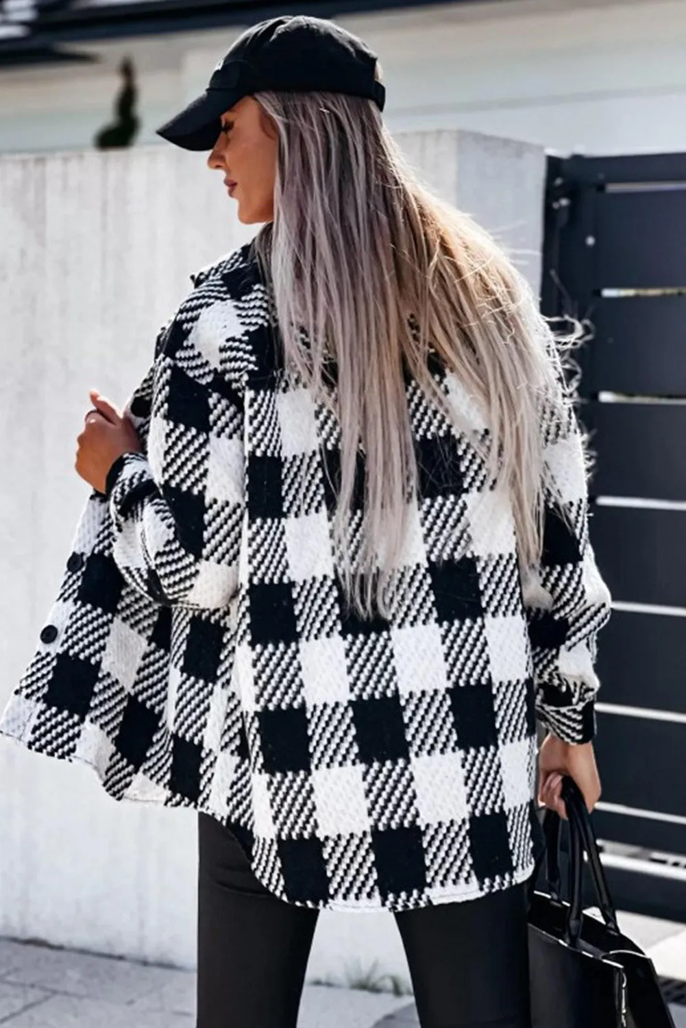 Black and White Check Jacket