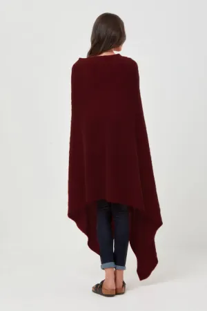 Cashmere Throw in Wine