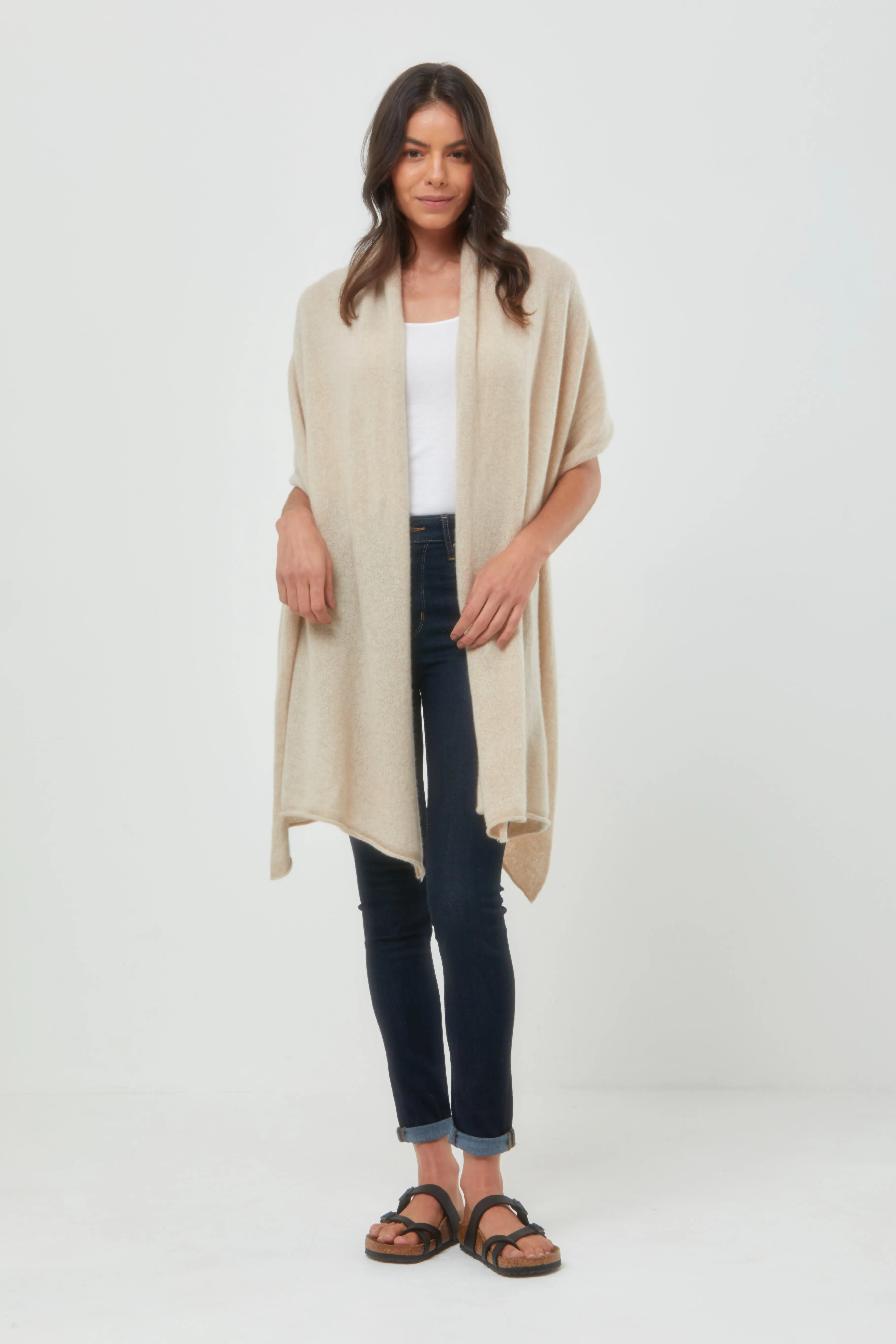 Cashmere Travel Wrap Champagne