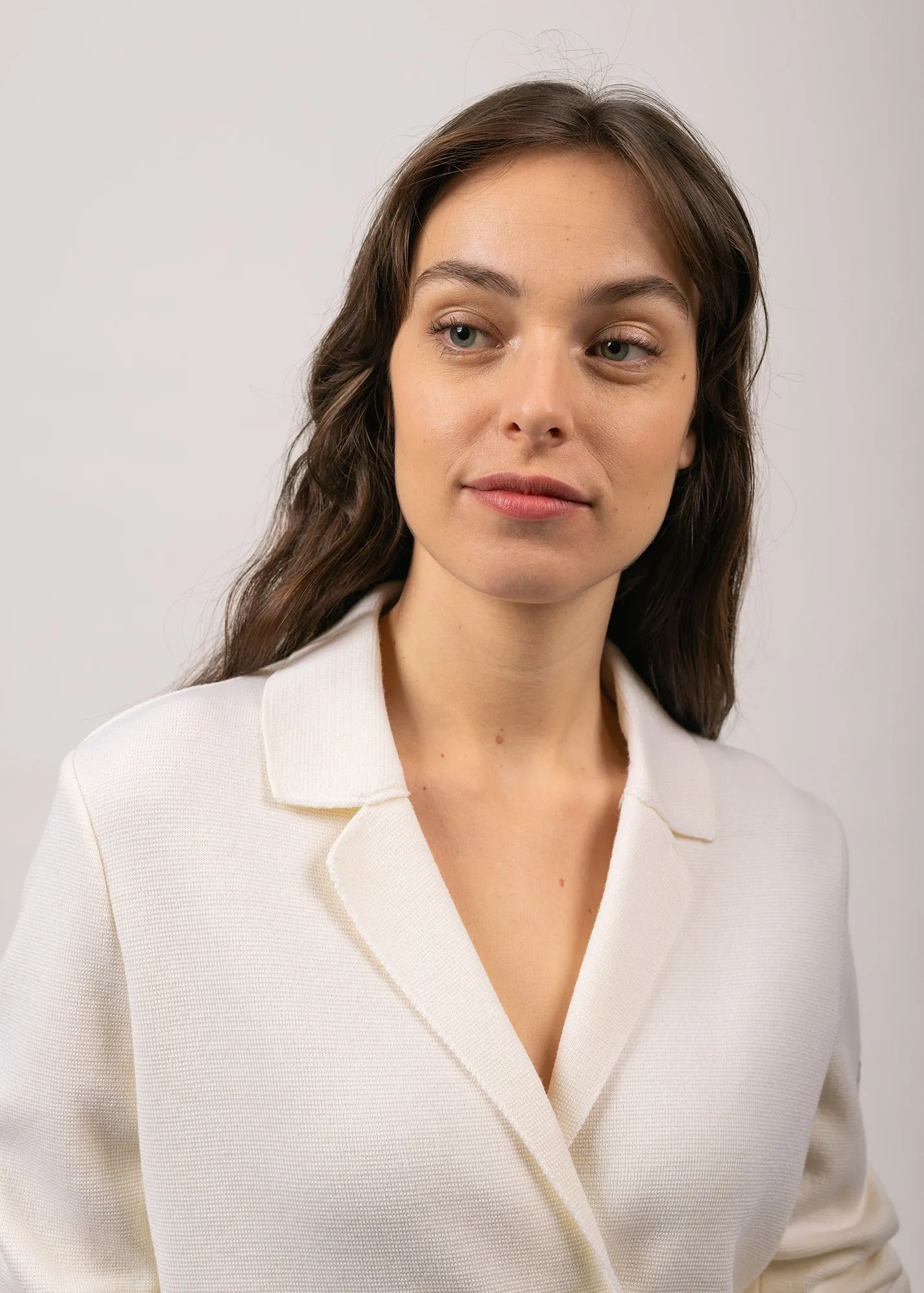 Charente wool blazer - double breasted (BLANC)