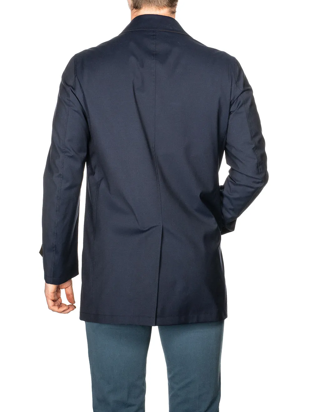 Classic Short Raincoat Blue