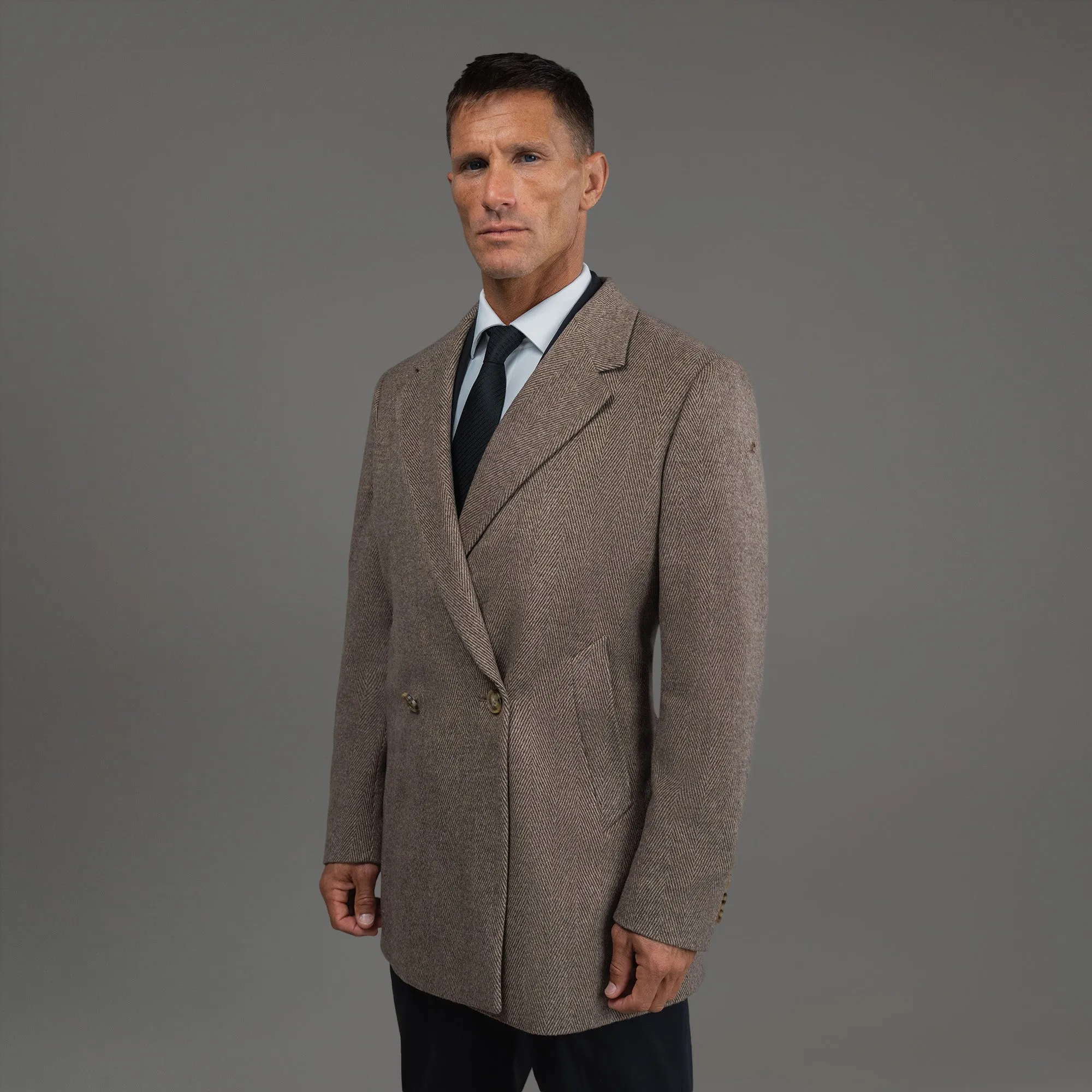 Classic Wool Silk Overcoat