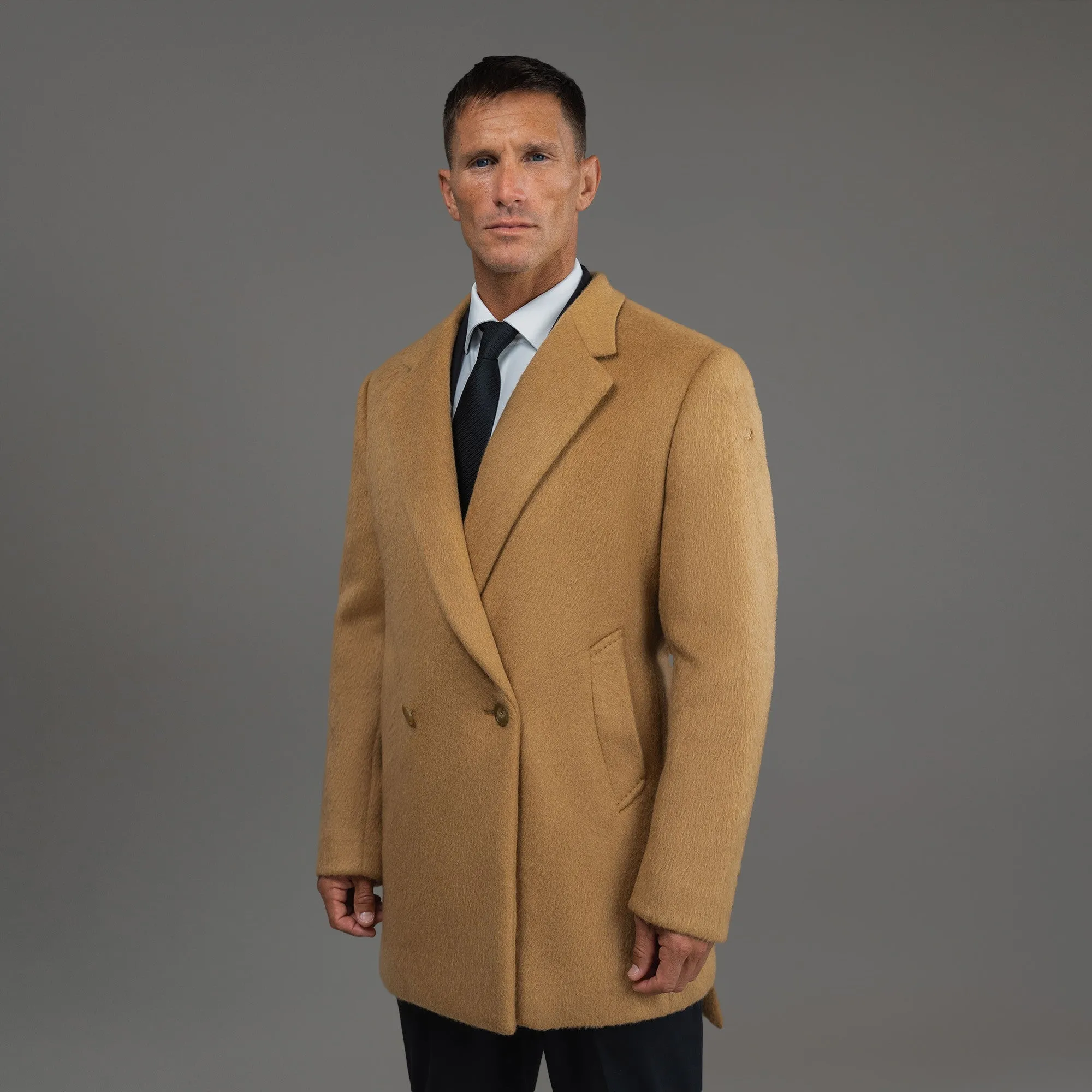 Classic Wool Silk Overcoat