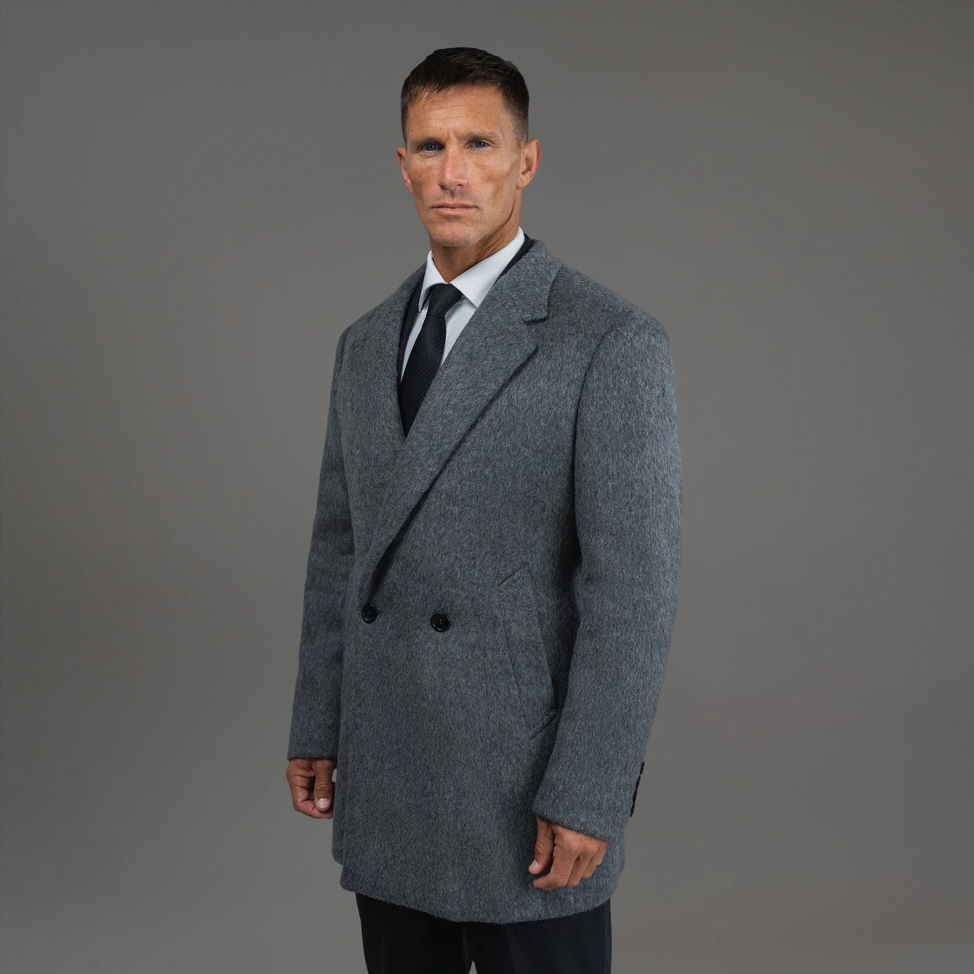 Classic Wool Silk Overcoat