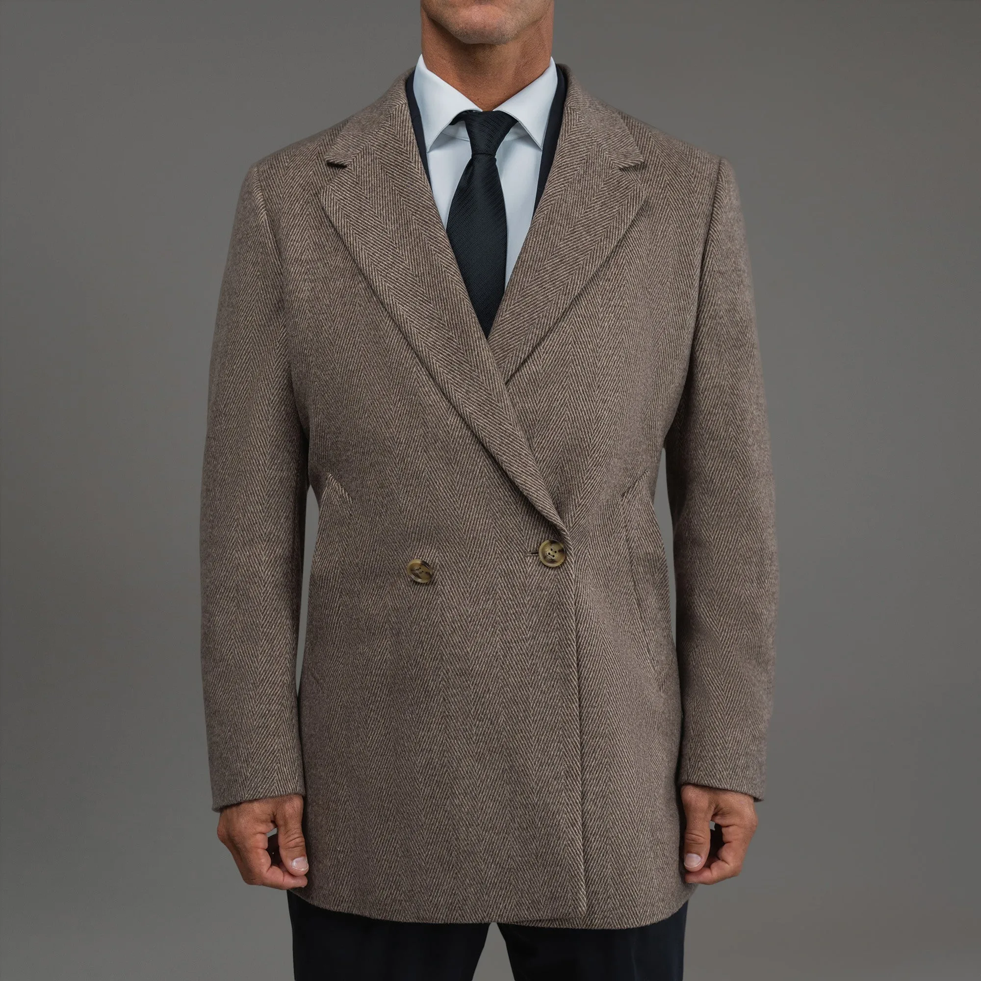 Classic Wool Silk Overcoat