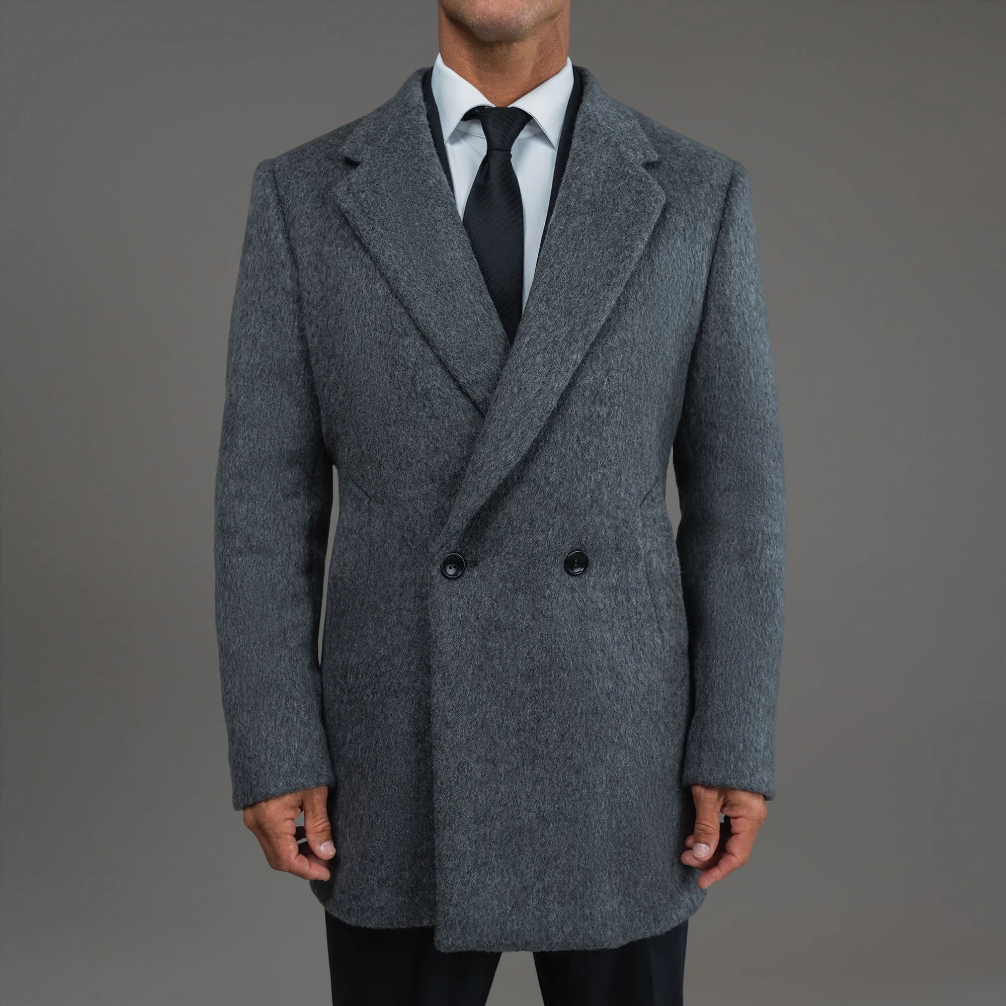 Classic Wool Silk Overcoat