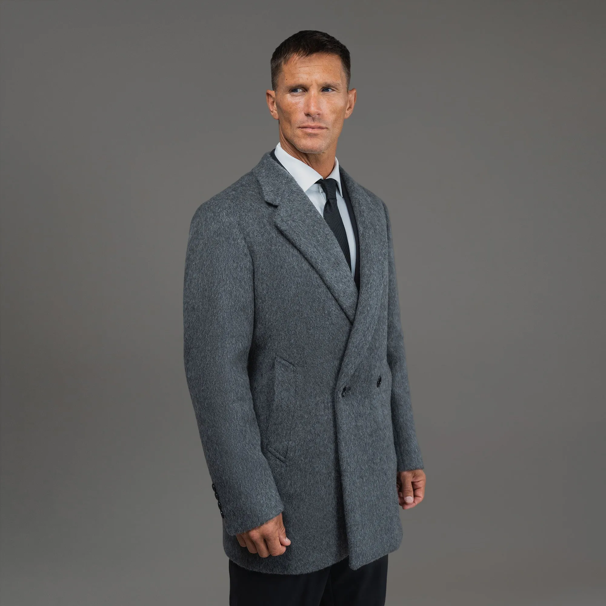 Classic Wool Silk Overcoat