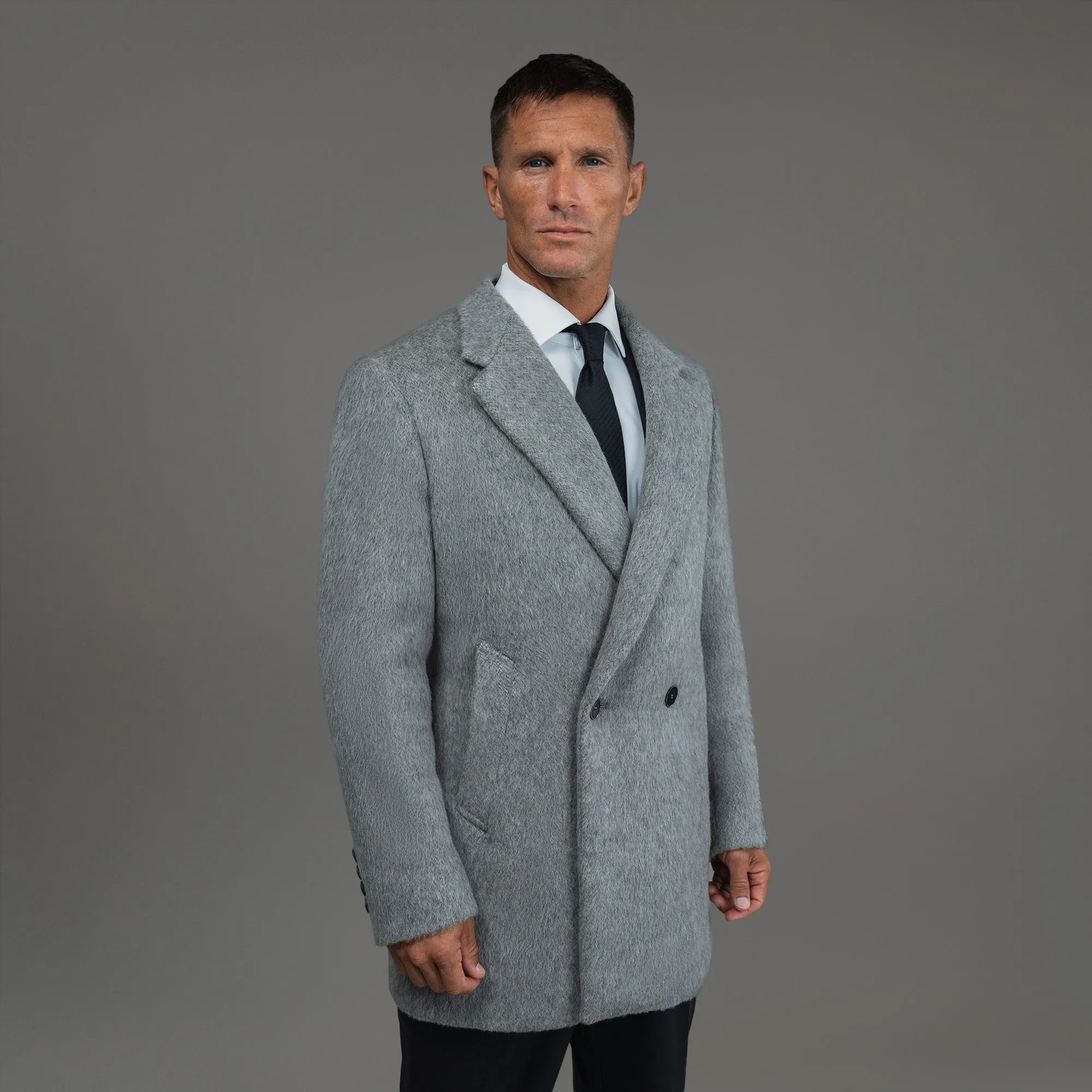 Classic Wool Silk Overcoat