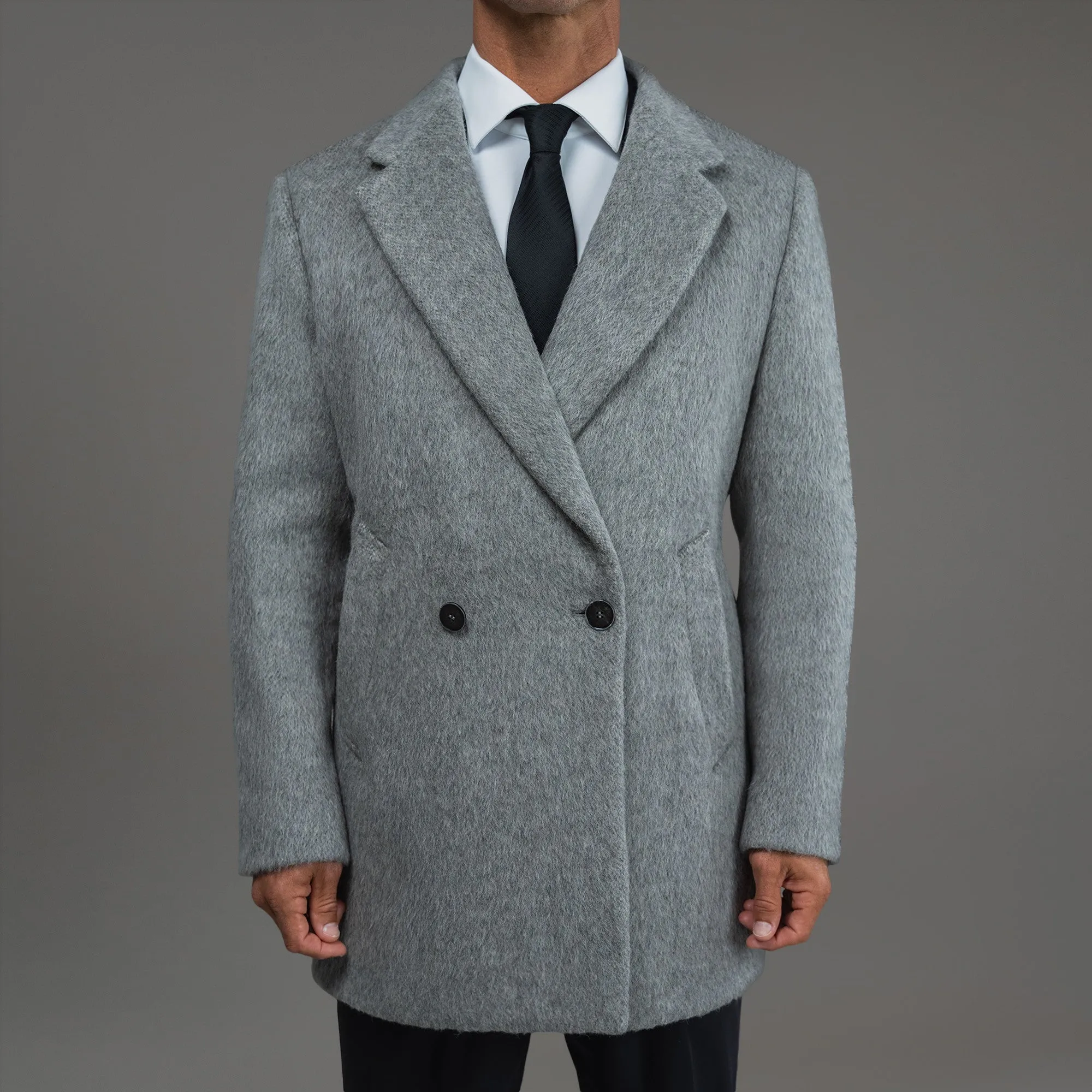 Classic Wool Silk Overcoat