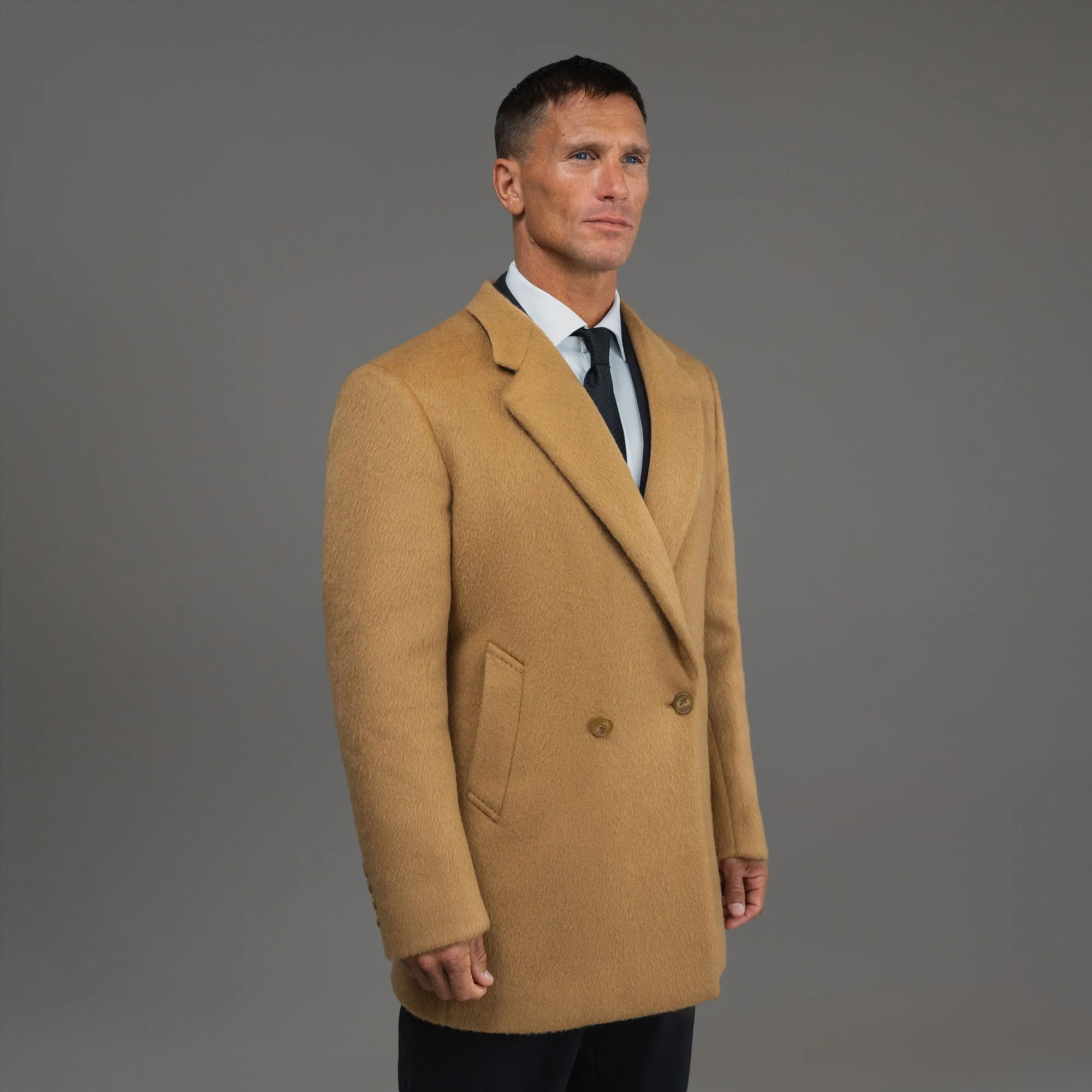 Classic Wool Silk Overcoat