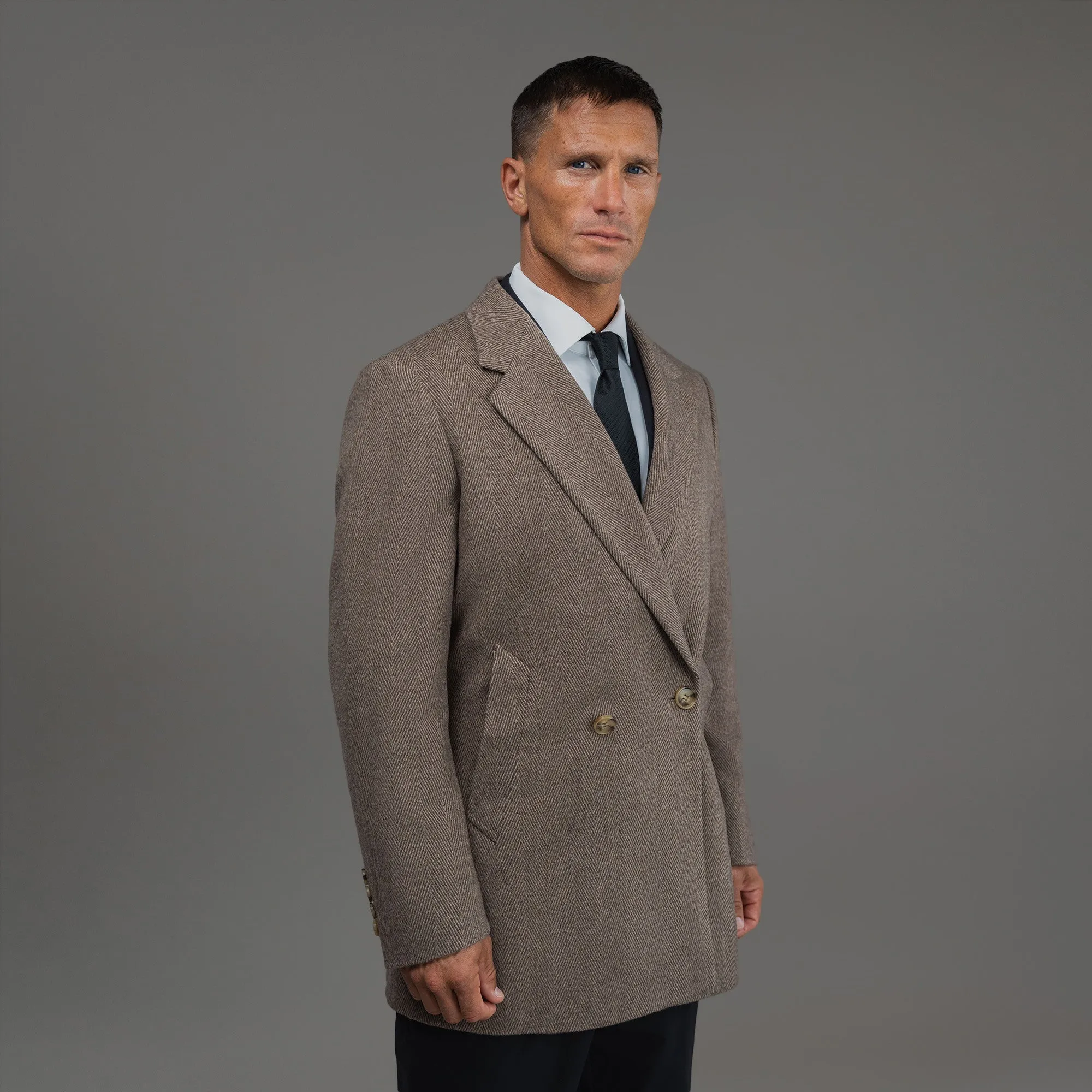 Classic Wool Silk Overcoat