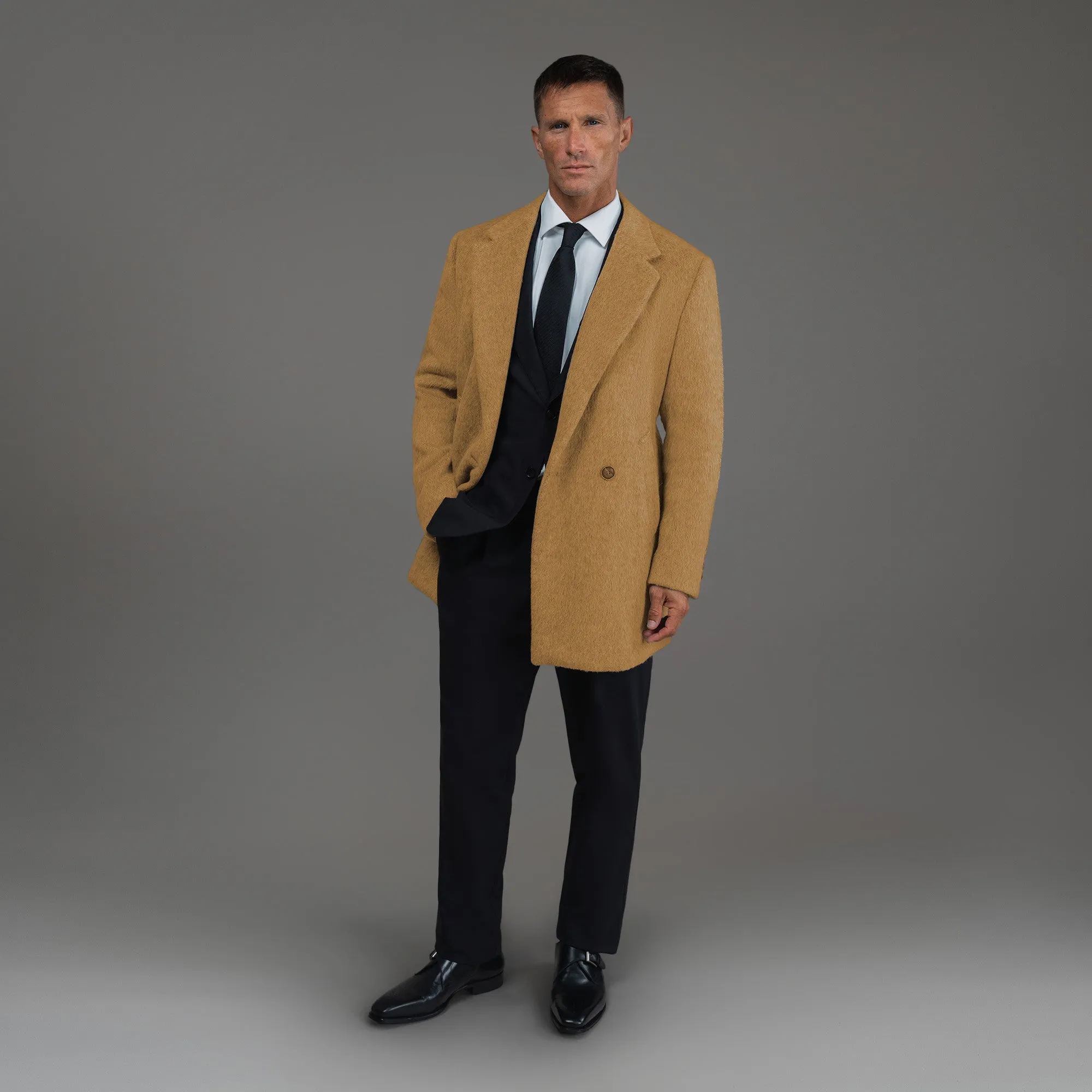 Classic Wool Silk Overcoat