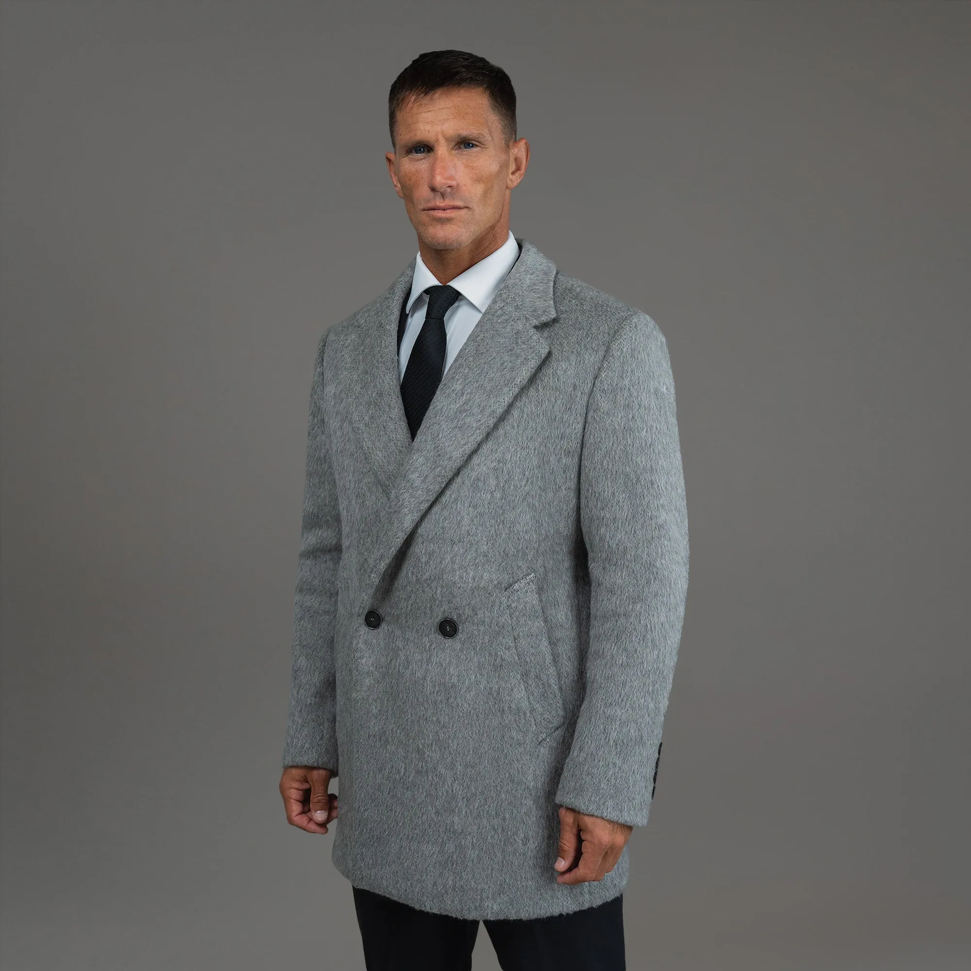 Classic Wool Silk Overcoat