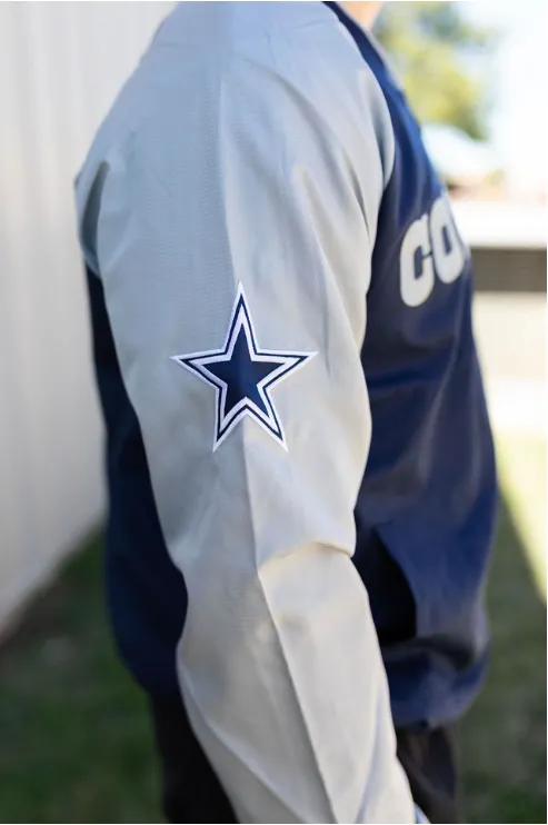 Dallas Cowboys NFL Ace Block V Neck Pullover Jacket