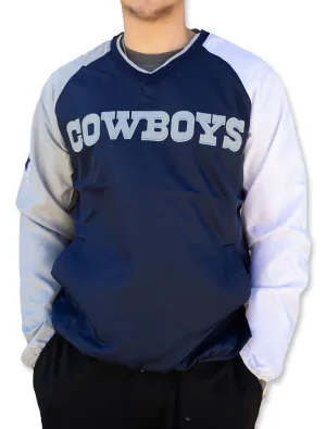 Dallas Cowboys NFL Ace Block V Neck Pullover Jacket