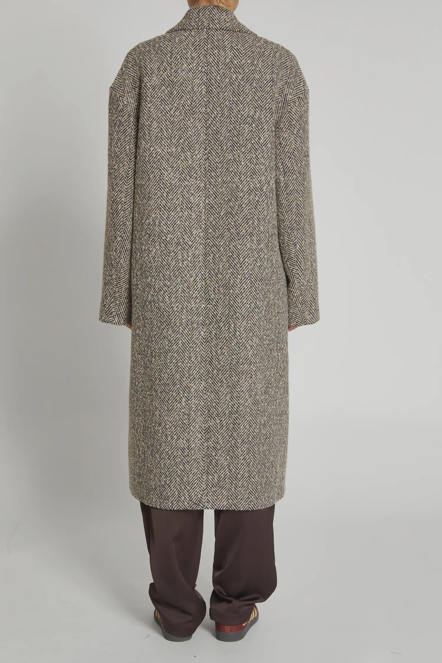 Dayana Boucle Overcoat, Herringbone