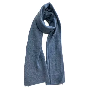 Denim Blue Cashmere Travel Wrap / Scarf