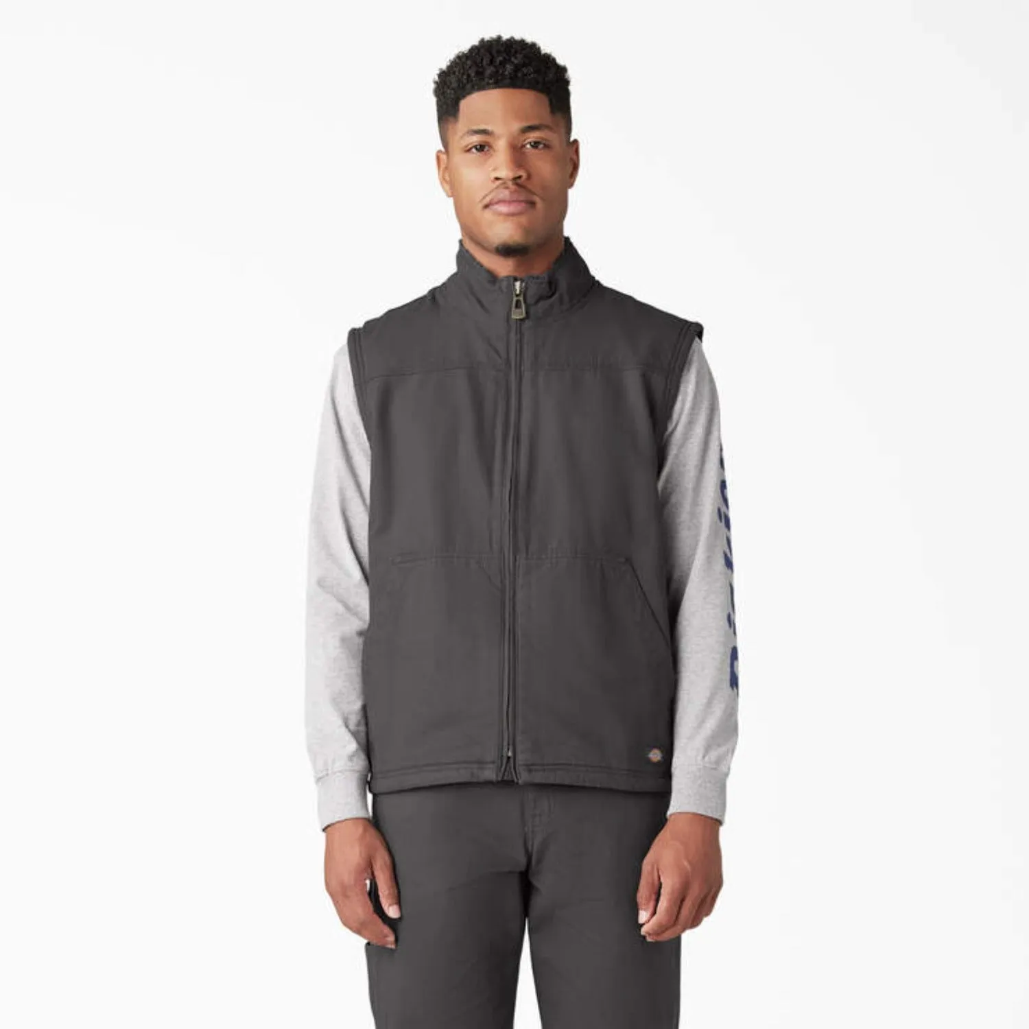 Dickies Men's Duck Sherpa Lined Dropped Hem Vest