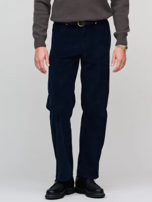 Easy Fit Jeans , Navy Corduroy