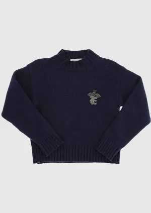 Ermanno Scervino Navy Cosy Jumper