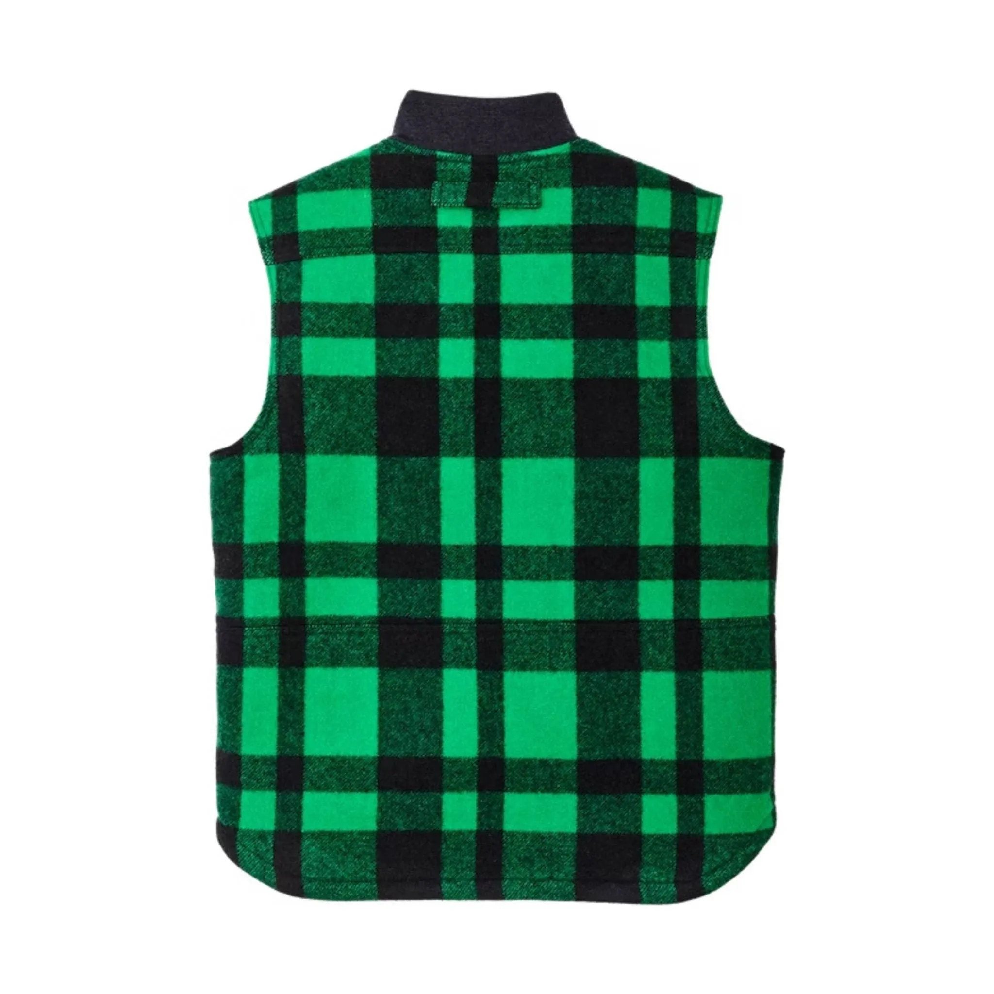 Filson Lined Mackinaw Wool Work Vest - Acid Green Black