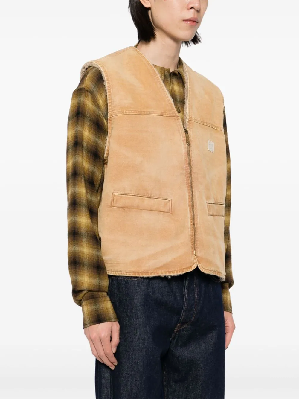 Fleece-Lined Canvas Vest