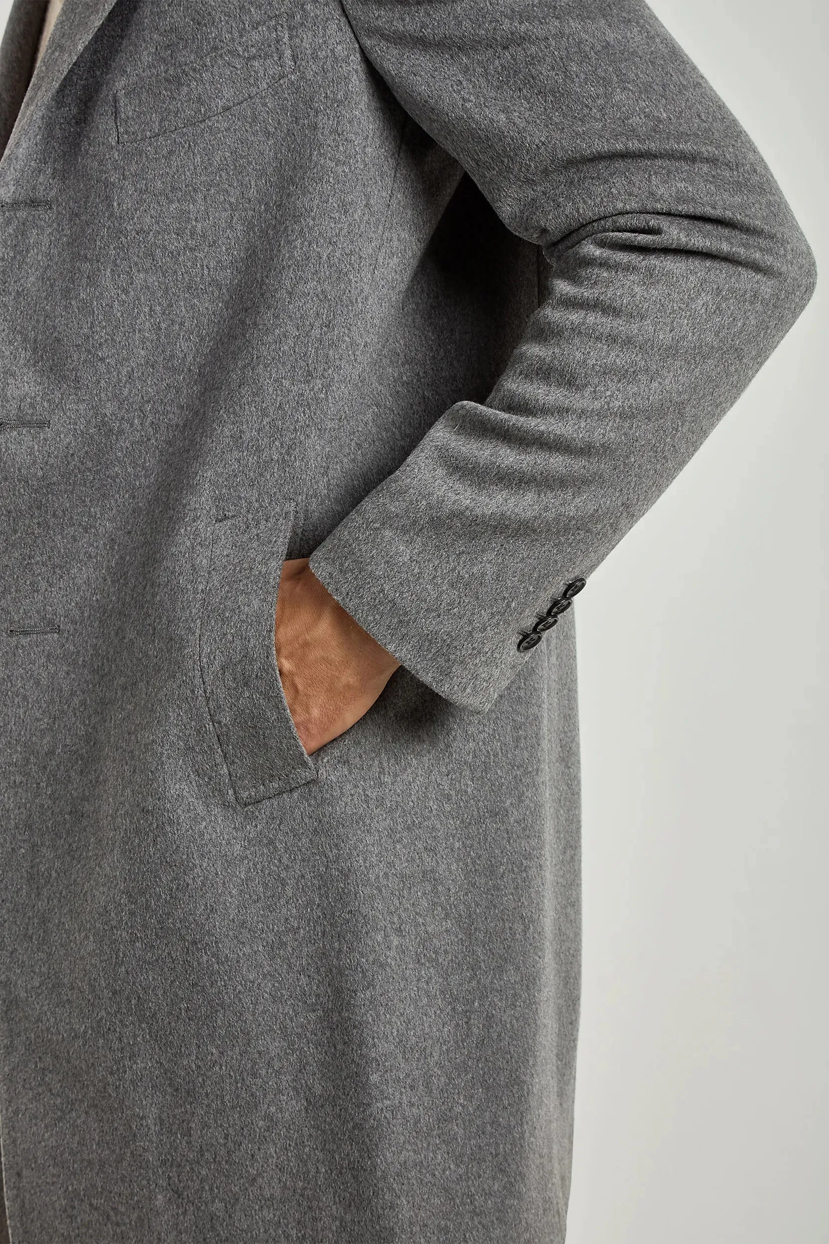 Grey overcoat - Made in Italy