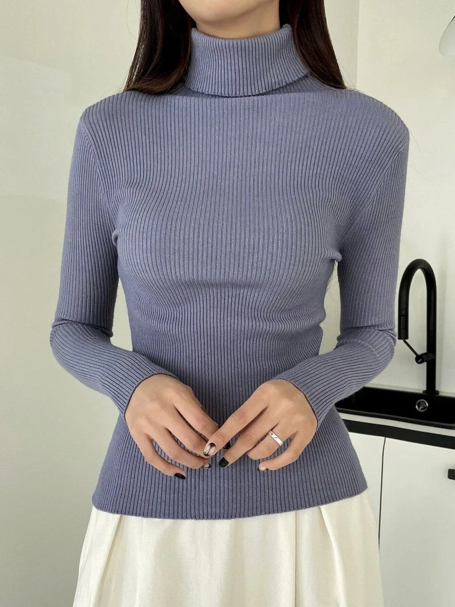 High Neck Pullover Sweater (MS064)