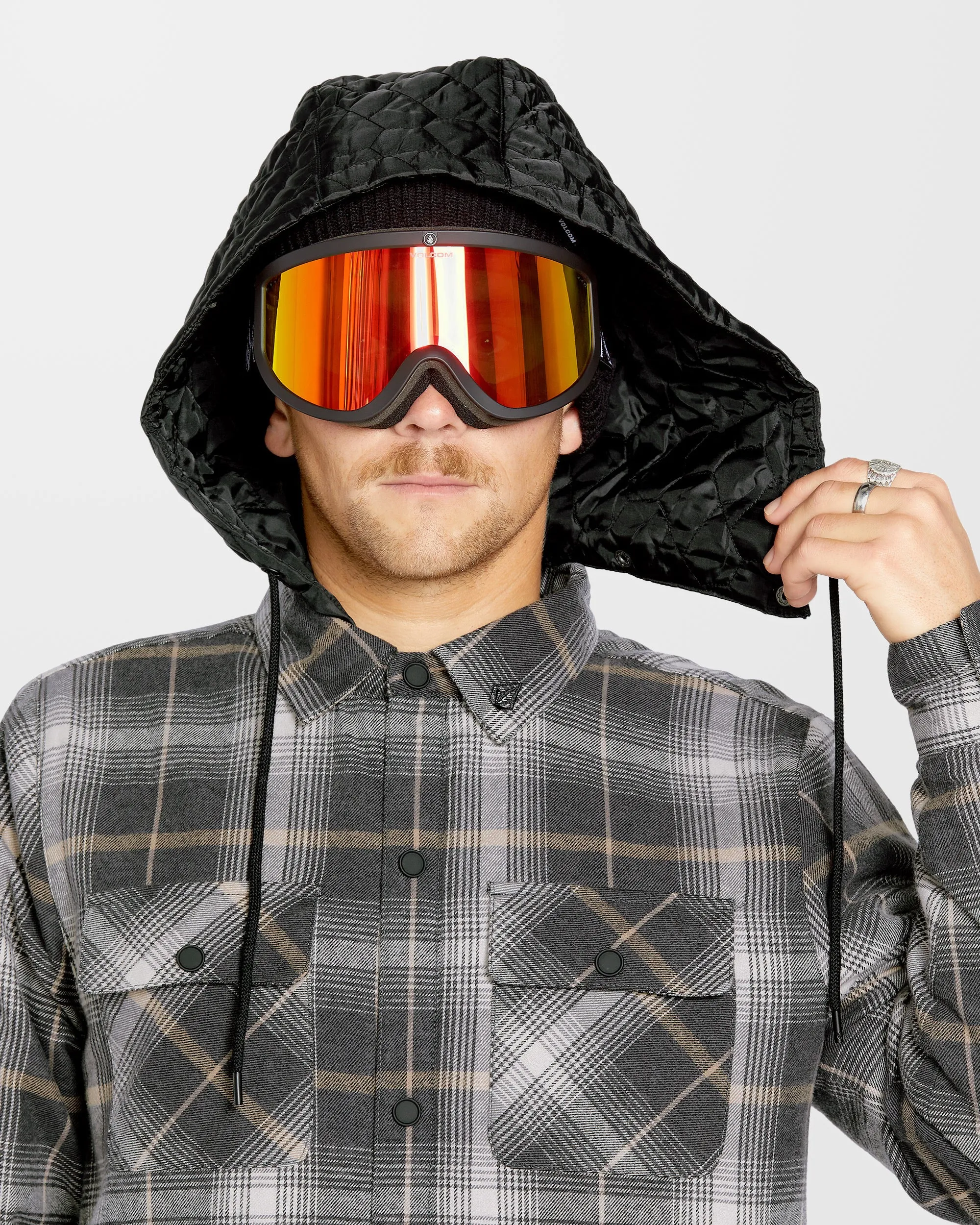 Insulated Riding Flannel Jacket - Stone