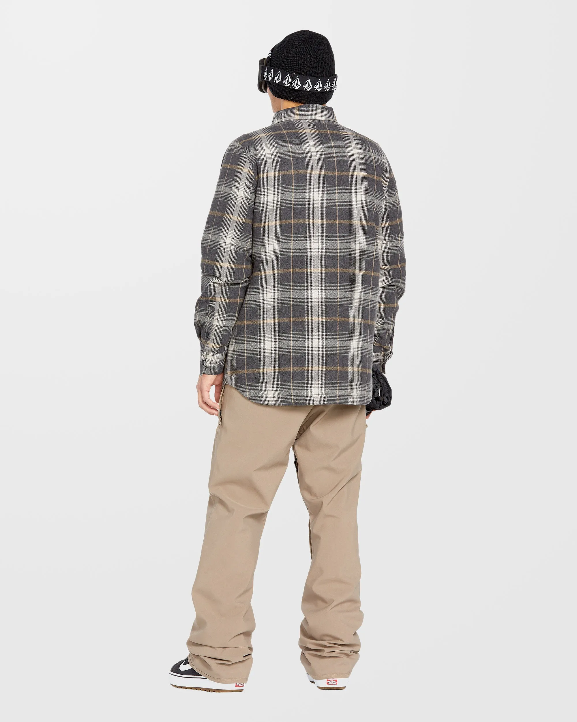 Insulated Riding Flannel Jacket - Stone