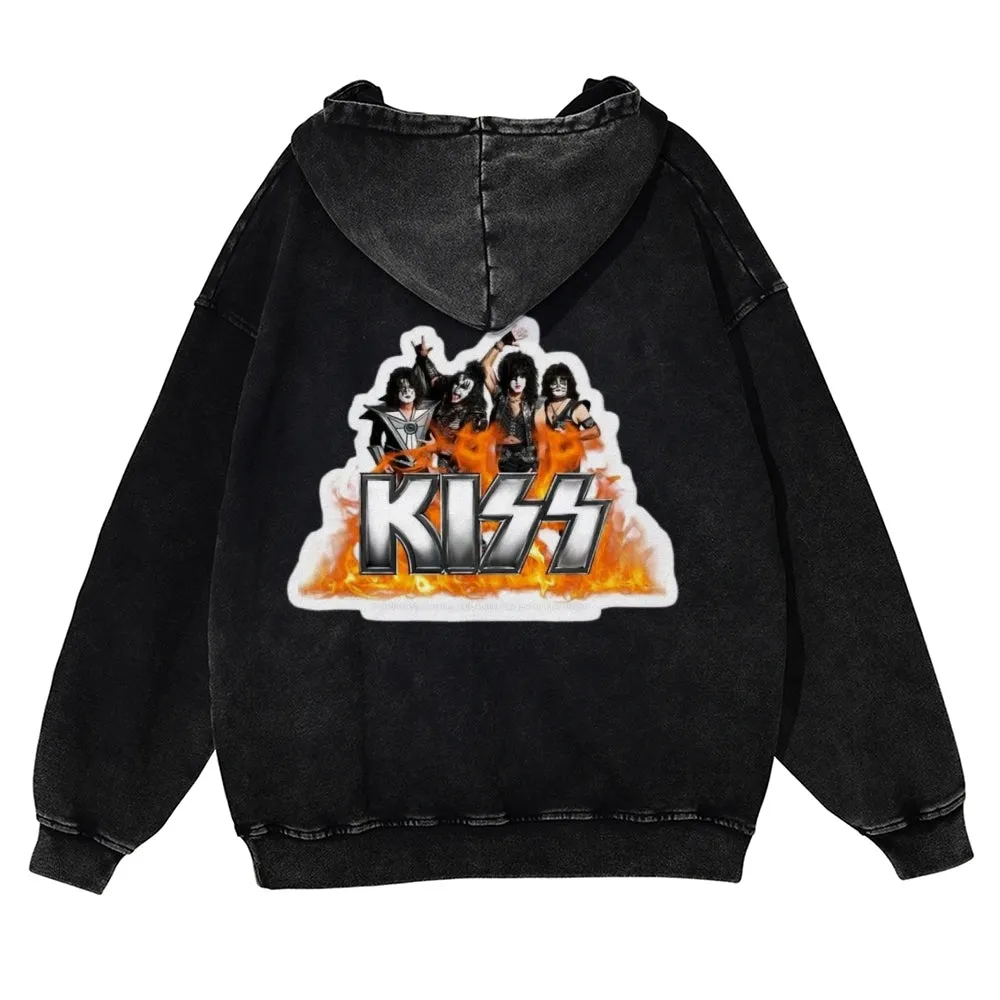 Men's Kiss Band Pullover Hoodies