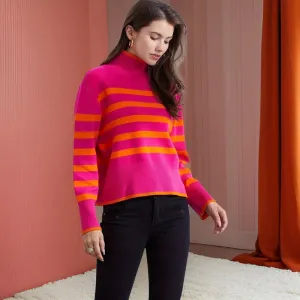 Mira - Striped Turtleneck Sweater