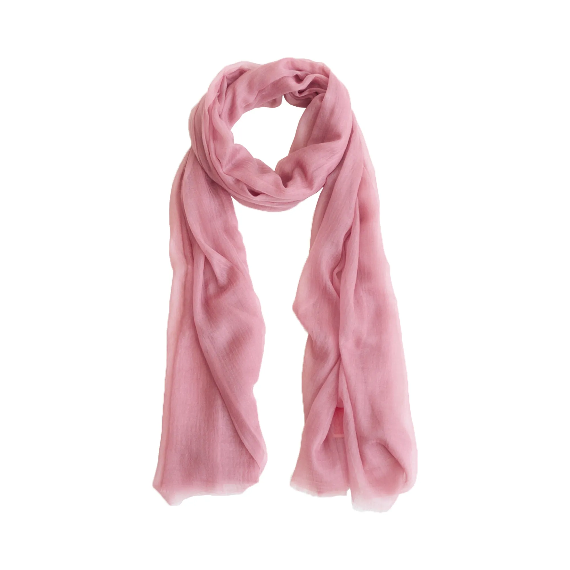 "Featherlight" Oversized Cashmere Scarf - Blush Pink