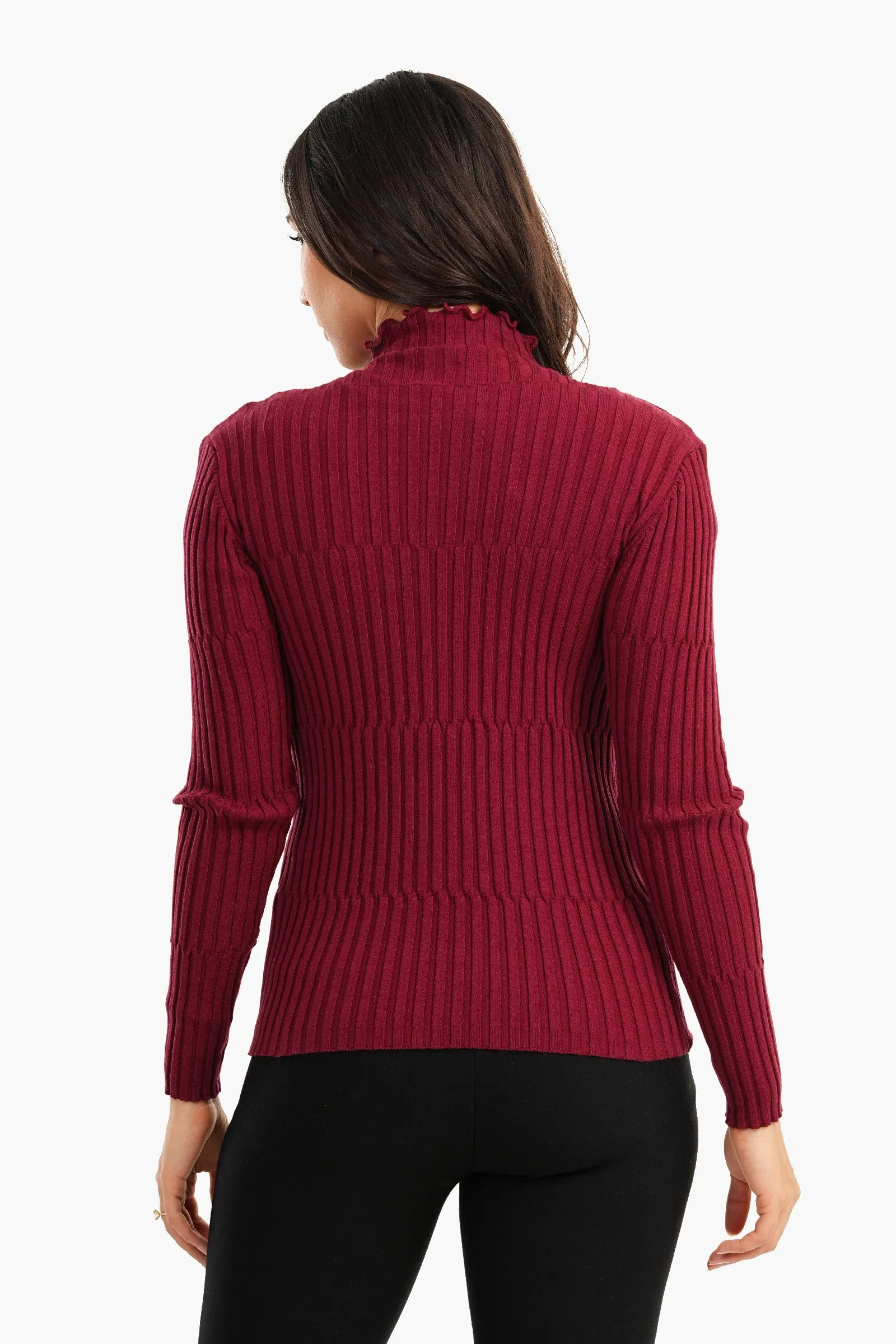 Ribbed Slim Fit Pullover