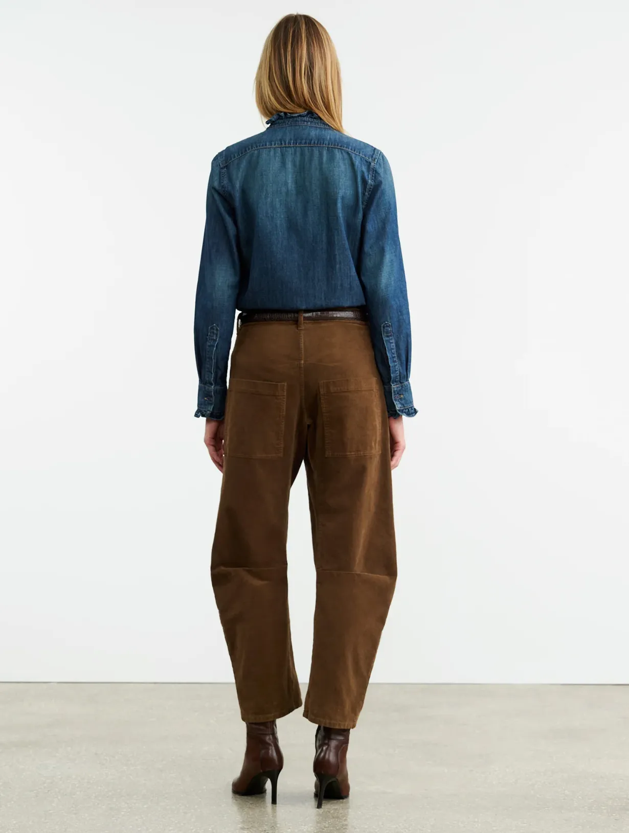 Shon Pant in Corduroy Cigar Brown