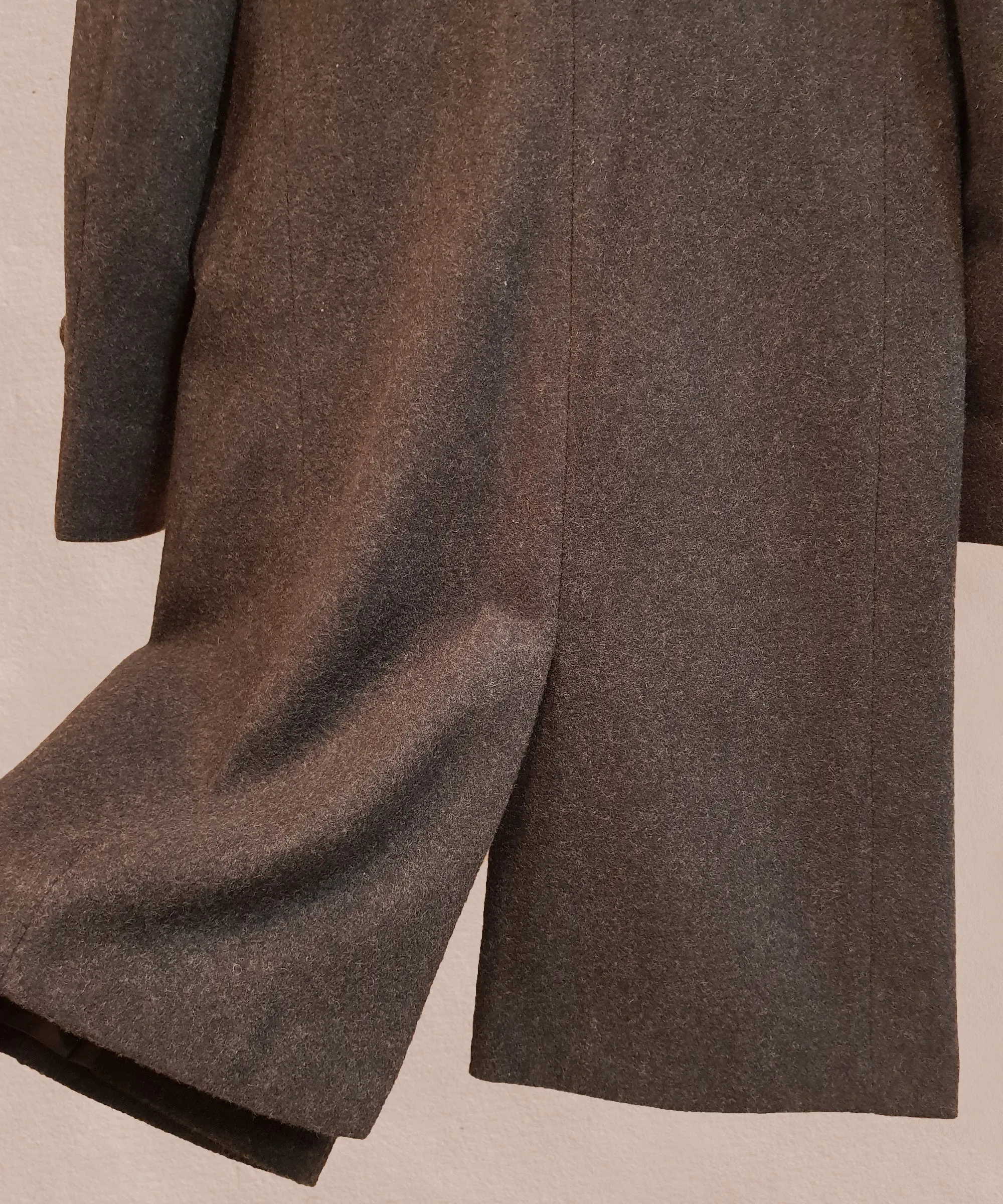 Slate Grey Balmacaan Coat