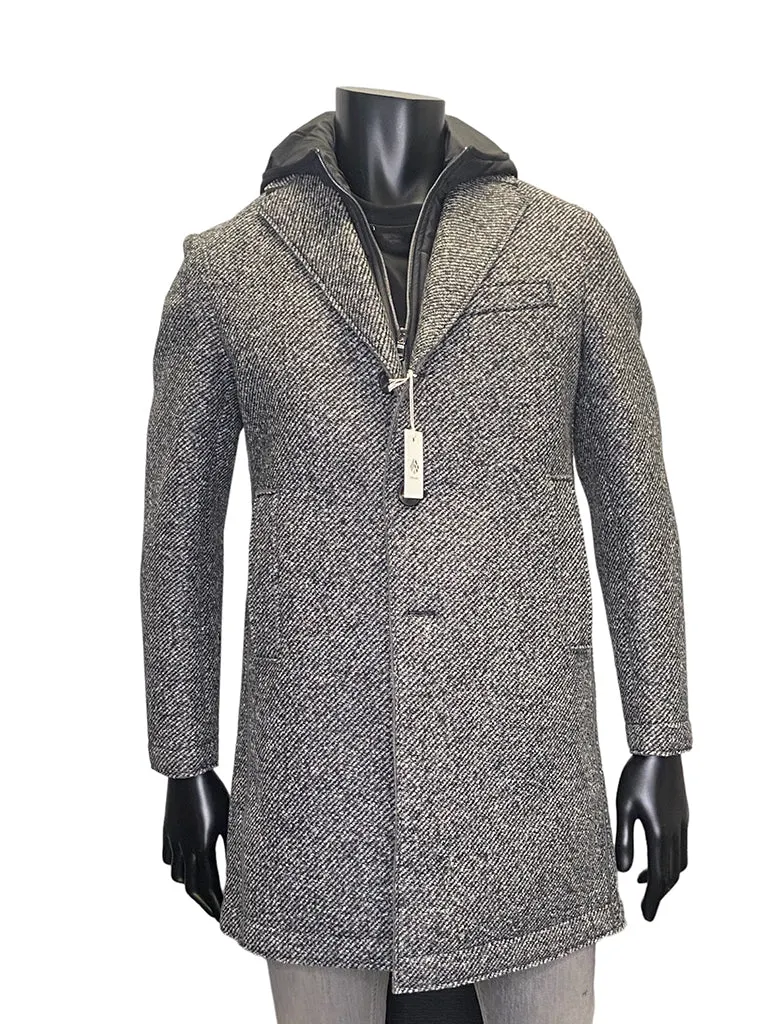 TOD WOOL JERSEY OVERCOAT - FRADI