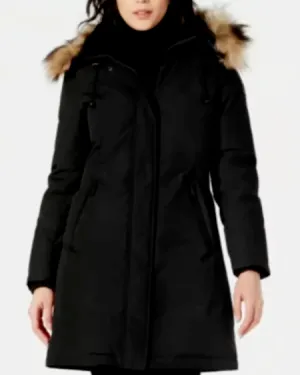 Vince Camuto Hooded Faux-Fur-Trim Down Parka